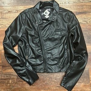 Volcom moto jacket, PU (polyurethane), faux leather